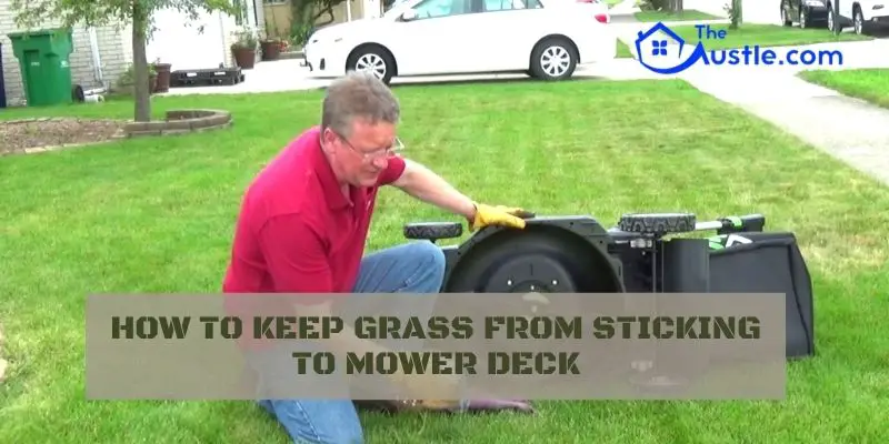 How To Keep Grass From Sticking To Mower Deck